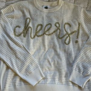 Queen of sparkles cheers sweater